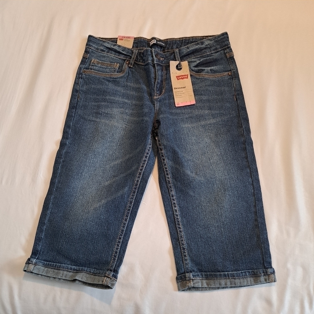 Levi's girls skimmer jean shorts size 16